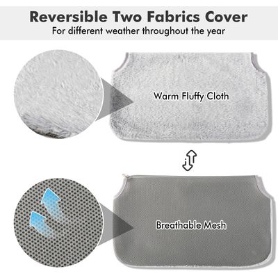 Hamac pour chat sans fil, avec 4 ventouses, pliable et