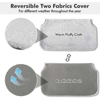 Hamac pour chat sans fil, avec 4 ventouses, pliable et