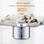 Applicable à BOORCA Fontaine chat acier inox 304 2,5L ultra silencieuse