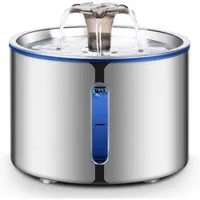 Applicable à BOORCA Fontaine chat acier inox 304 2,5L ultra silencieuse