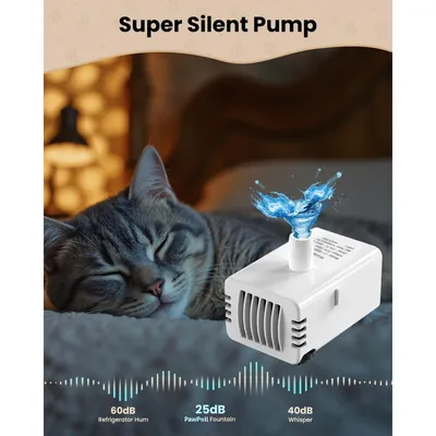 Applicable à PawPoll Pompe remplacement fontaine chat PW-D03 JY-200 blanc Applicable à PawPoll Pompe remplacement fontaine chat PW-D03 JY-200 blanc