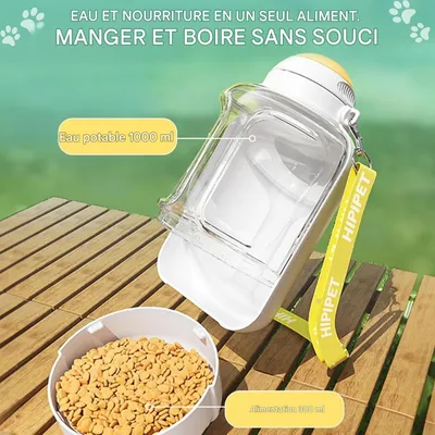ZooVenture Gourde Voyage Chien - 1000ml, Nourriture, Étanche ZooVenture Gourde Voyage Chien - 1000ml, Nourriture, Étanche