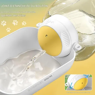ZooVenture Gourde Voyage Chien - 1000ml, Nourriture, Étanche ZooVenture Gourde Voyage Chien - 1000ml, Nourriture, Étanche
