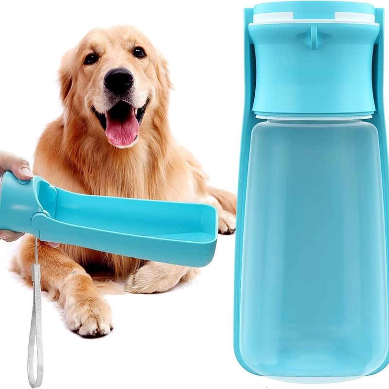 ZooVenture Hunde Trinkflasche Faltbar - Auslaufsicher, Tragbar