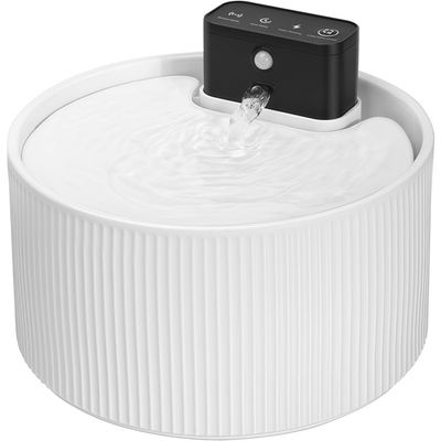 Zoomtopia Fontaine chat céramique 2,2L sans fil détecteur mouvement