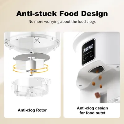Distributeur automatique 4L et fontaine 3L pour chat ultra-silencieux Distributeur automatique 4L et fontaine 3L pour chat ultra-silencieux