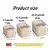 PetTribes Bac stockage nourriture animaux, hermétique avec doseur, beige PetTribes Bac stockage nourriture animaux, hermétique avec doseur, beige