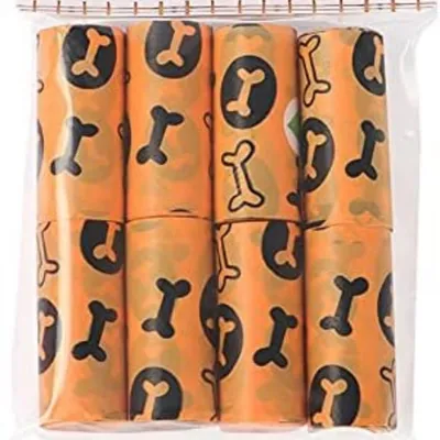 MCBOSON Lot de 8 Rouleaux sacs déjections canines biodégradables MCBOSON Lot de 8 Rouleaux sacs déjections canines biodégradables
