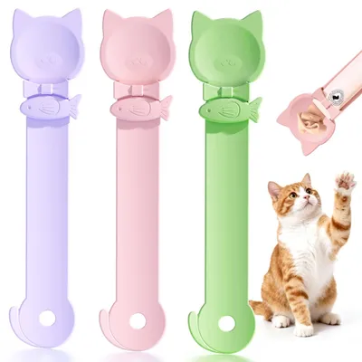 PetTribes 3 Cuillères à Friandise Chat, Multifonctionnelle PetTribes 3 Cuillères à Friandise Chat, Multifonctionnelle