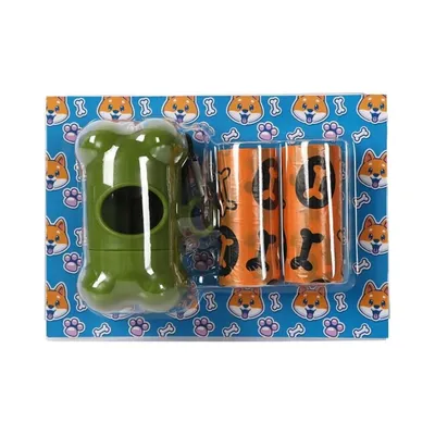 MCBOSON Lot de 30 Sacs déjections canines clip ceinture épais étanche MCBOSON Lot de 30 Sacs déjections canines clip ceinture épais étanche