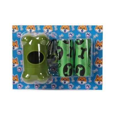 MCBOSON Lot de 30 Sacs déjections canines épais étanche clip ceinture MCBOSON Lot de 30 Sacs déjections canines épais étanche clip ceinture