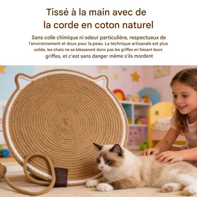 HausPets Cat Scratching Pad with Toy and Sleeping Area