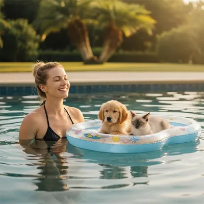 HausPets Lit flottant aquatique pour chat et chien