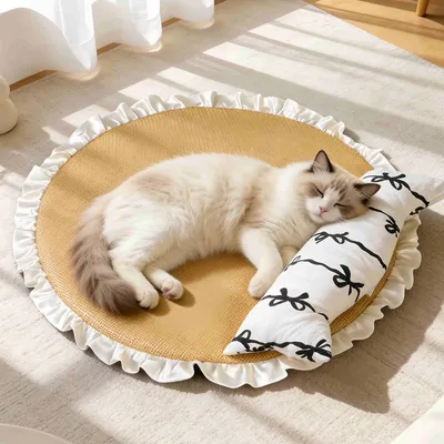 FurryFusion Matelas de repos pour chat en été(grand format) FurryFusion Matelas de repos pour chat en été(grand format)