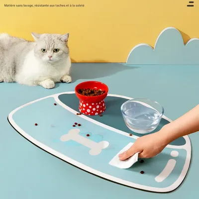 HausPets Nappe d'alimentation en silicone pour chiens et chats