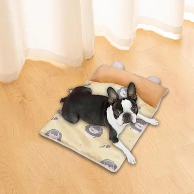 Tapis frais gel animaux, antidérapant pliable, voyage.