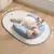HausPets Lit Rafraîchissant pour Chats, Glissant, avec Oreiller en U
