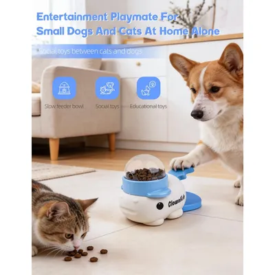 PetTribes Distributeur Friandises Interactif, Mangeoire Lente Chiens/Chats PetTribes Distributeur Friandises Interactif, Mangeoire Lente Chiens/Chats