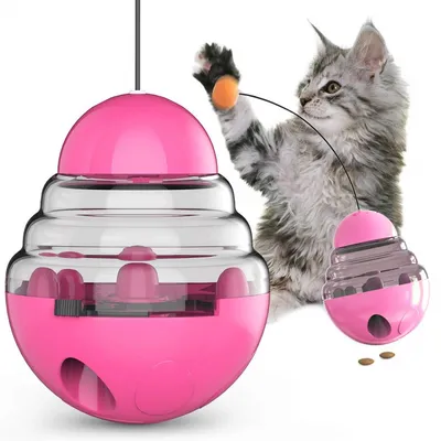 PetTribes Jouet Interactif Chat Balle Distributeur Anti-Fuite PetTribes Jouet Interactif Chat Balle Distributeur Anti-Fuite