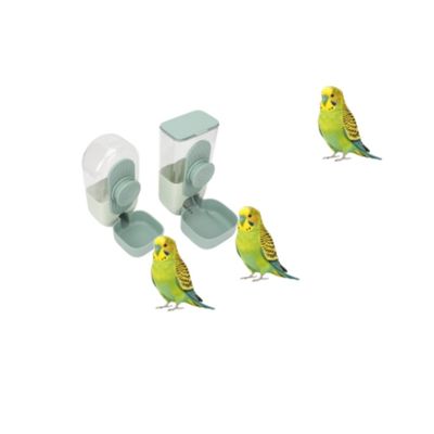 MCBOSON Distributeur suspendu eau nourriture vert menthe petits animaux