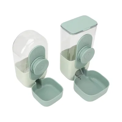 MCBOSON Distributeur suspendu eau nourriture vert menthe petits animaux