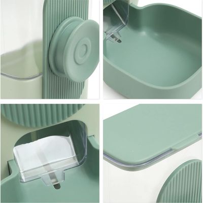 MCBOSON Distributeur suspendu eau nourriture vert menthe petits animaux