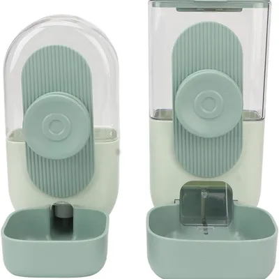 MCBOSON Distributeur suspendu eau nourriture vert menthe petits animaux
