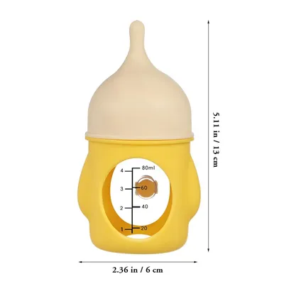 ZooVenture Biberon Chiot Chat Silicone 80ml Jaune ZooVenture Biberon Chiot Chat Silicone 80ml Jaune