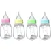 ZooVenture 4er Set Tier Milchflaschen Blau Rosa Gelb Grün