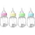 ZooVenture Lot 4 Biberons Lait Chat Bleu Rose Jaune Vert ZooVenture Lot 4 Biberons Lait Chat Bleu Rose Jaune Vert