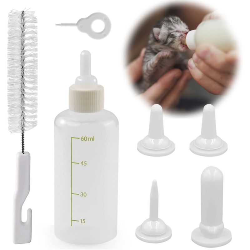 PetTribes Biberon 60ml pour Bébés Animaux Complet