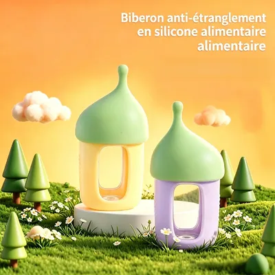 MCBOSON Biberon anti-étouffement pour chiots et chatons jaune MCBOSON Biberon anti-étouffement pour chiots et chatons jaune