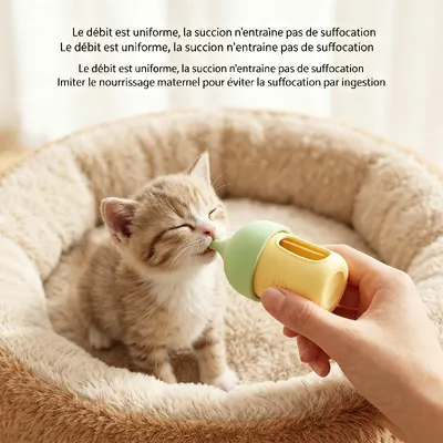 MCBOSON Biberon anti-étouffement pour chiots et chatons Violet MCBOSON Biberon anti-étouffement pour chiots et chatons Violet