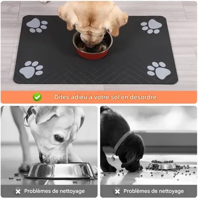 ZooVenture Napfmatte Hund Katze - Saugfähig, Rutschfest ZooVenture Napfmatte Hund Katze - Saugfähig, Rutschfest
