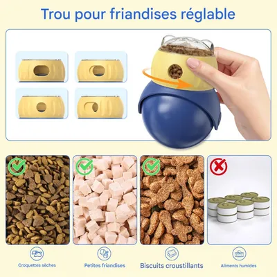 FurryFusion Jouet anti - ennui hibou toupie pour chien et chat FurryFusion Jouet anti - ennui hibou toupie pour chien et chat