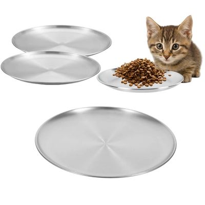 PetTribes Lot de 4 Bols Chat Inox 304,Lavable Lave-Vaisselle