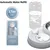 PetTribes Gamelle 3 en 1 Chat - Design Oreilles Chat, Bol Inox, 500ml