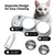 PetTribes Gamelle 3 en 1 Chat - Design Oreilles Chat, Bol Inox, 500ml