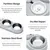 PetTribes Gamelle 3 en 1 Chat - Design Oreilles Chat, Bol Inox, 500ml