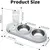 PetTribes Gamelle 3 en 1 Chat - Design Oreilles Chat, Bol Inox, 500ml