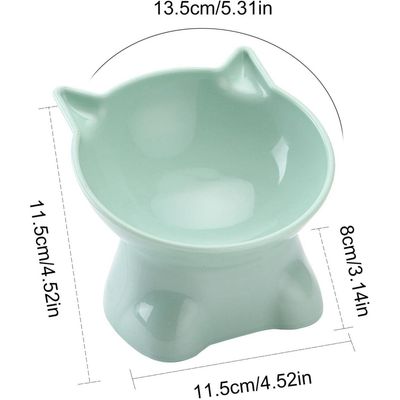 Zoomtopia Gamelle chat surélevée anti-vomissement inclinable 15°