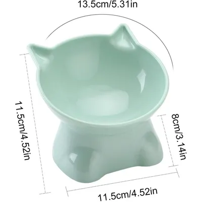 Zoomtopia Gamelle chat surélevée anti-vomissement inclinable 15° Zoomtopia Gamelle chat surélevée anti-vomissement inclinable 15°