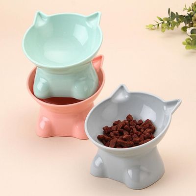 Zoomtopia Comedero elevado para gatos sistema antivómitos inclinación 15°
