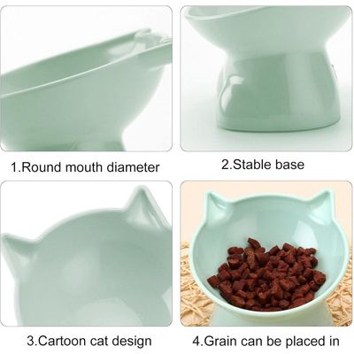 Zoomtopia Gamelle chat surélevée anti-vomissement inclinable 15°