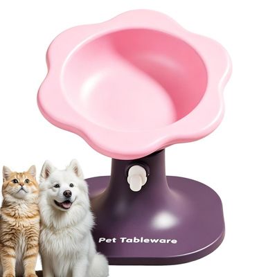 MCBOSON Bol élevé pour chien Allègement de la fatigue cervicale Violet