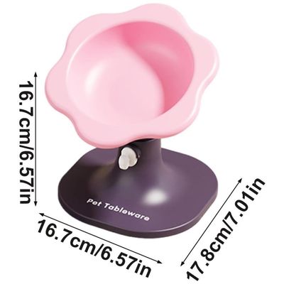 MCBOSON Bol élevé pour chien Allègement de la fatigue cervicale Violet
