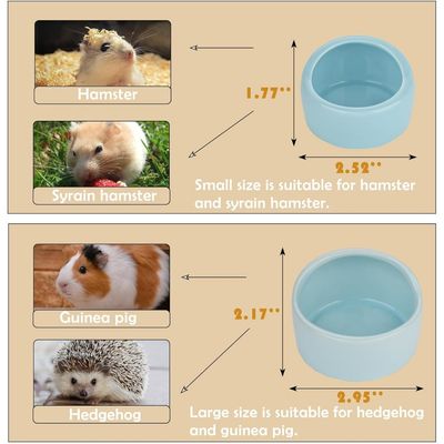 ZooVenture Gamelles Céramique Rongeur Lot de 4