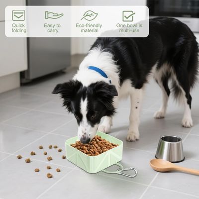 MCBOSON Comedero plegable de viaje de 501 ml perros gatos pequeños/medianos