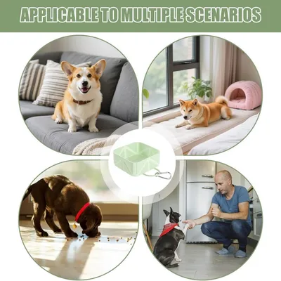 MCBOSON Bol voyage pliable 501ml chien petit/moyen chat MCBOSON Bol voyage pliable 501ml chien petit/moyen chat