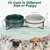 ZooVenture Bol Chat Céramique - Support Métal, 400 ml, Vert ZooVenture Bol Chat Céramique - Support Métal, 400 ml, Vert
